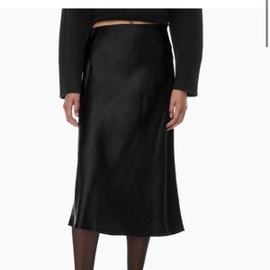 Aritzia silk midi skirt size 0